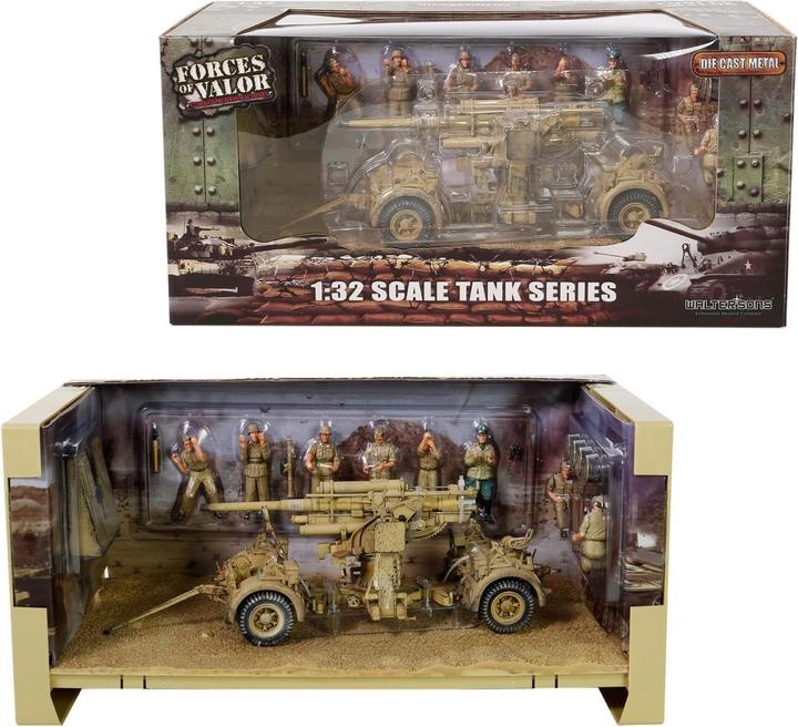 Actual product image Forces of Valor German Krupp Flak 36 w/Flak 18 + sd 202 tow veh.