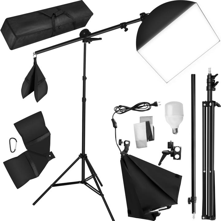 Actual product image tectake Studio light with softbox, tripod and bag (Studio light)