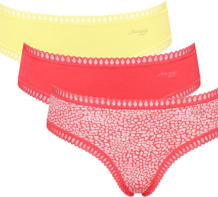 Produktbild Sloggi Slip GO CRUSH Damen-Hipster 3er Pack (S, 3er Pack)