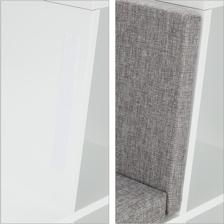 Actual product image Relaxdays Bücherregal mit Sitzkissen Plain en