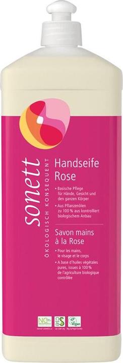Sonett savon mains rose recharge (Savon liquide, 1000 ml)