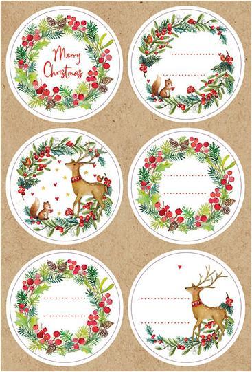 Actual product image Braun + Company Sticker "Happy Christmas