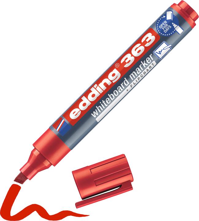 Produktbild Edding Whiteboard-Marker 363 (Rot, 1 mm, 1 x)