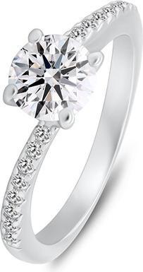 Produktbild Brilio Silver - Silver engagement ring with clear zircons RI138W - Circuit: 54 mm (54)