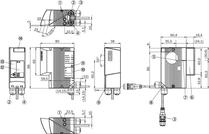 Produktbild Sick Stationärer BarcodeScanner (1D-Barcodes)
