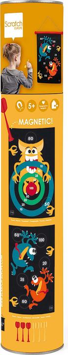 Actual product image Scratch Magnet dart game Crazy monsters large (English)