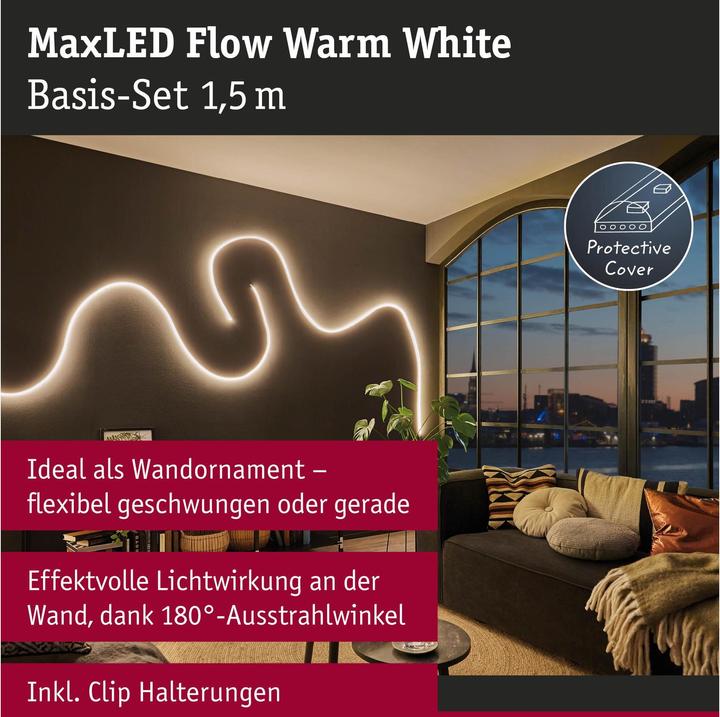 Actual product image Paulmann MaxLED Flow Stripe Set (Warm white, 150 cm, Indoor)