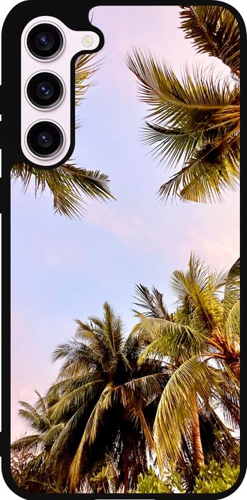 Image du produit PhoneLook Coque Silicone rigide noir Summer 2023 palm tree vibe (Samsung Galaxy S23+)