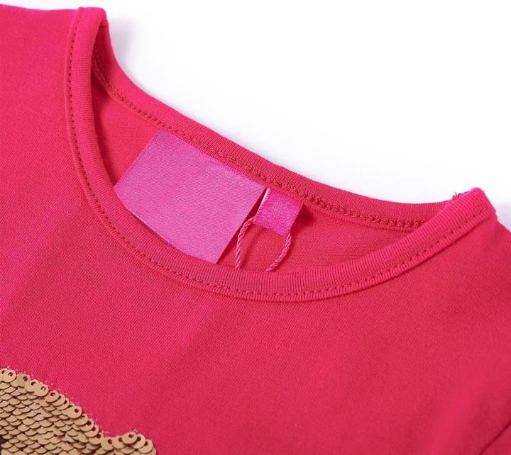 Produktbild VidaXL Kinder-Langarmshirt Knallrosa 116,Material: 95 % Baumwolle (116)