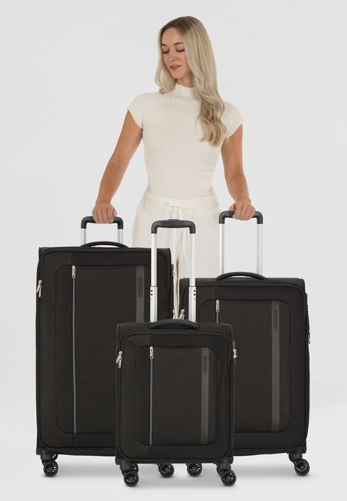 Produktbild American Tourister Blazing Ride 4 Rollen Kofferset 3-teilig mit Dehnfalte (211 l, XL (ab 115l))