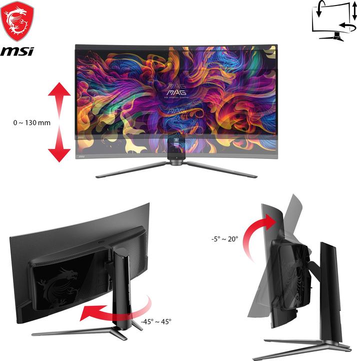 Actual product image MSI MAG 341CQPDE QD-OLED (3440 x 1440 pixels, 34")