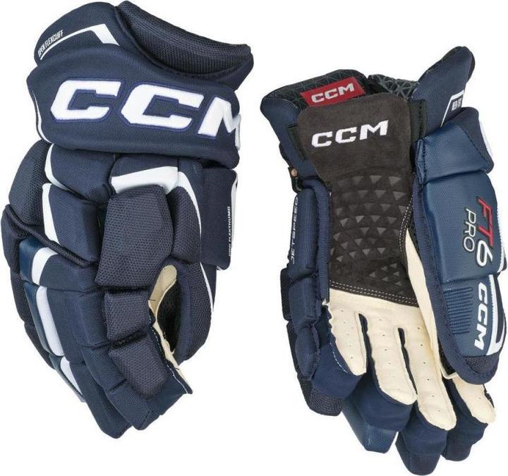 Image du produit CCM Gants de hockey JetSpeed FT6 PRO SR (13"/33 cm, Bleu foncé (Marine)/Blanc (68)) (13)