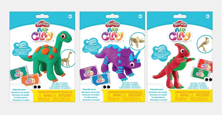 Actual product image Play-Doh Air Clay Dinosaur assorted
