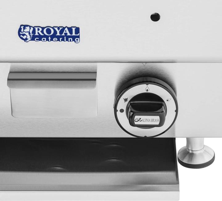 Produktbild Royal Catering Lavastein-Grill Erdgas 7200 W 50 x 27 cm 3,3 kg Lavastein 0 - 460 °C (7.20 kW)