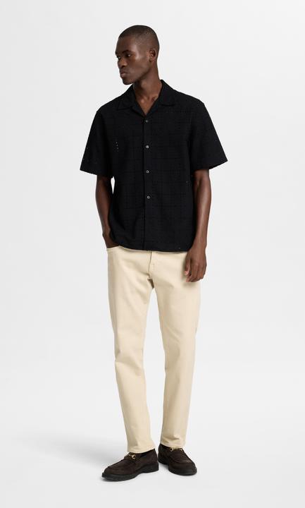 Actual product image Selected Homme Broderie Anglaise short-sleeved shirt (XL)