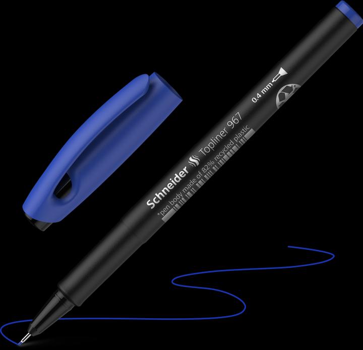 Actual product image Schneider Fineliner Topliner 967 (Blue, 1 x)