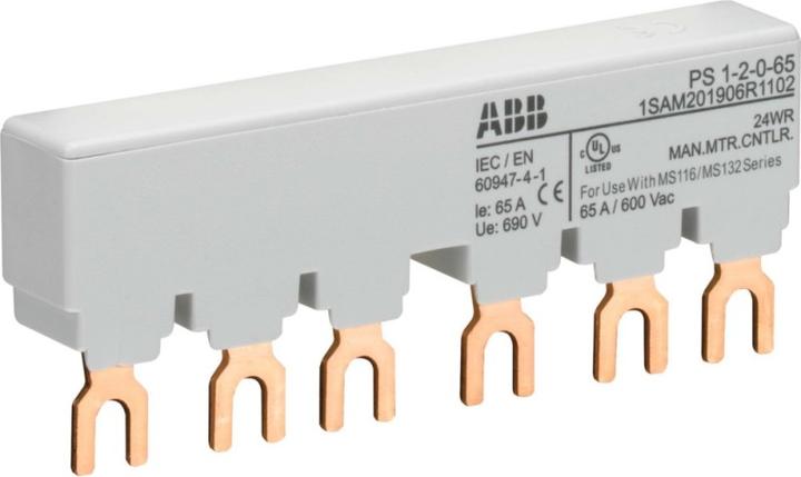 ABB PS1-2-0-65 3-Phasen-Sammelschiene für 2 1SAM201906R1102
