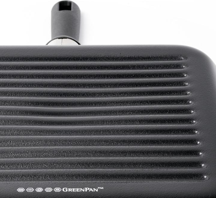 Immagine prodotto Greenpan Memphis grillpan 28cm - zwart - inductie - PFAS-vrij (28 cm, Padella grill, Alluminio)