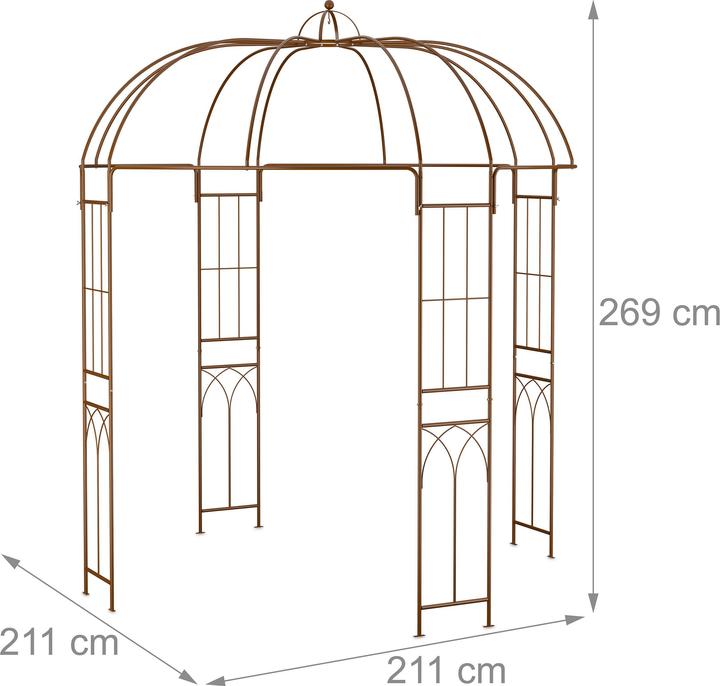 Image du produit Relaxdays Pavillon à roses (211 cm, 211 cm)