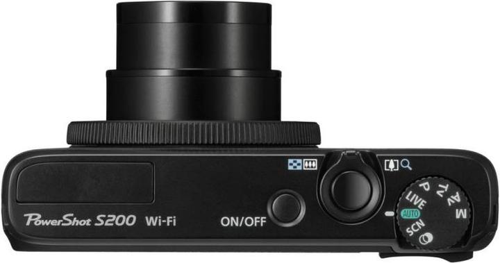 Actual product image Canon Powershot S200, 10 MP, 5x zoom, WiFi, HD, black (1/1.7 ")