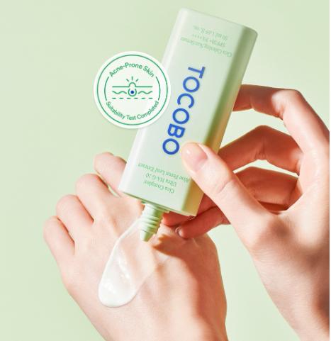 Actual product image Tocobo Cica Calming Sun Serum SPF 50+ PA (Sun lotion, Suntan cream, SPF 50+, 50 ml)