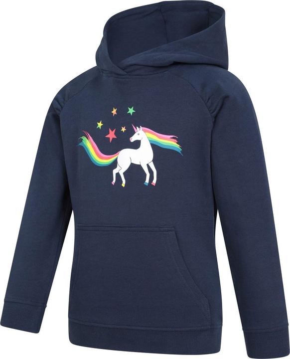 Actual product image Mountain Warehouse Childrens/Kids Unicorn Glitter Rainbow Hoodie (140)