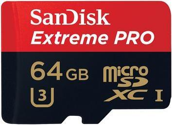 SanDisk Extreme Pro microSDXC (64 Go, microSDXC, U3, UHS-I)