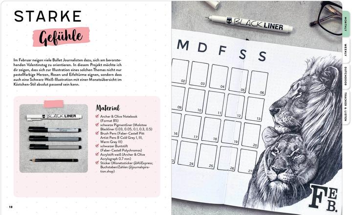 Produktbild Bullet Journal – zeichnen und illustrieren (Deutsch, Susanne Boehmer-Hoops, 2021)