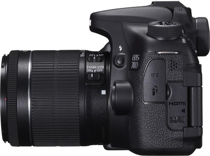 Produktbild Canon EOS 70D 18-55mm IS STM Kit (20.20 Mpx, APS-C / DX)