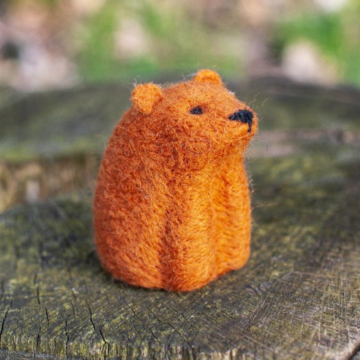 Image du produit Agna Wool Ours - Kit de bricolage en feutre