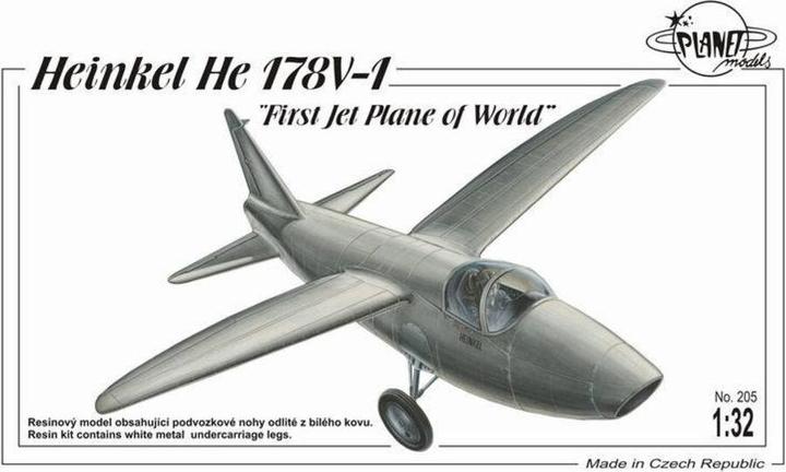 Actual product image Planet Models Heinkel He 178 First Jet Plane of the World