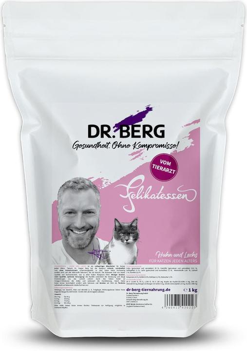 Immagine prodotto Dr. Berg Cibo secco Felikatessen Pollo+Salmone, 1 kg (Adulto, 1 pz., 1043 g)