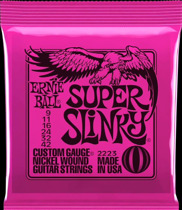 Immagine prodotto Ernie Ball Super Slinky (6 x, Chitarra elettrica, 0.04")