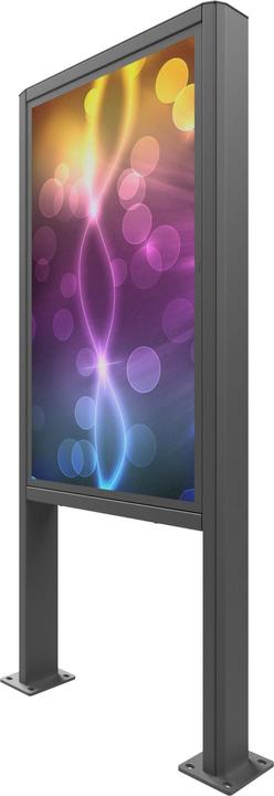 Actual product image edbak TV bracket | Floor stand | POK101 | 55 " | Maximum weight (capacity) 80 kg | Black