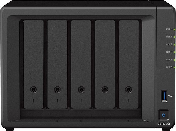 Image du produit Synology DS1522+ 5 BAIES 2.6 GHZ 8GB DDR4