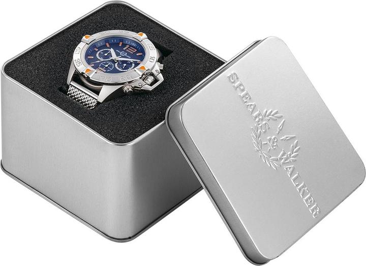 Produktbild Spears & Walker Quarzuhr Varus II Edelstahl Silber - 34084 (Chronograph, 49 mm)