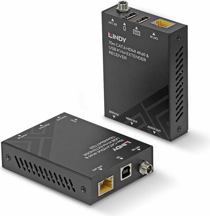 Produktbild Lindy 70m Cat.6 HDMI 4K60, USB & Audio KVM Extender