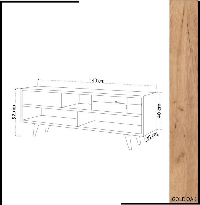 Actual product image Homitis Tamino (140 x 35 x 52 cm)