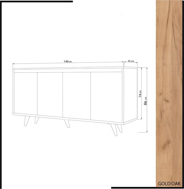 Immagine prodotto Homitis Damien (140 x 40 x 86 cm)