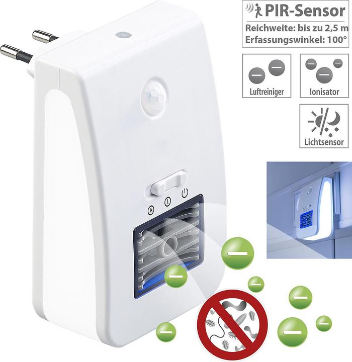 Image du produit Newgen medicals 2in1-Ionisator-Luftreiniger & Nachtlicht (20 m²)
