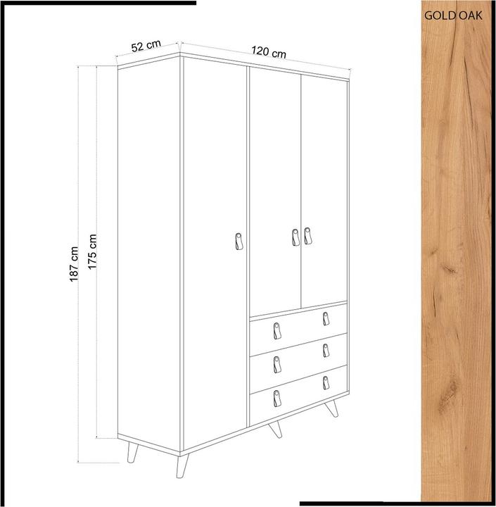 Immagine prodotto Homitis Maxwell (120 x 52 x 187 cm)