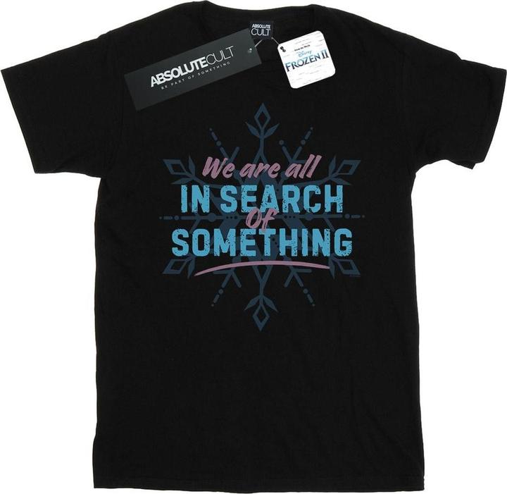 Actual product image Disney Womens/Ladies Frozen 2 All In Search Of Something Cotton Boyfriend T-Shirt (5XL)