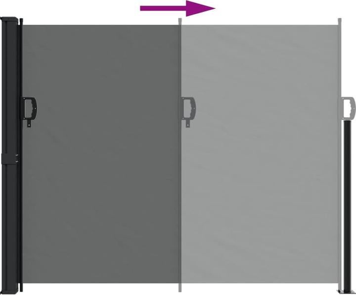 Actual product image VidaXL Extendable side awning (1.60 m)