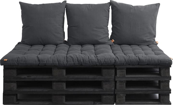 Productafbeelding Schou Palletkussen GABRIEL, zwart 120x80x12cm (120 x 80 x 12 cm)