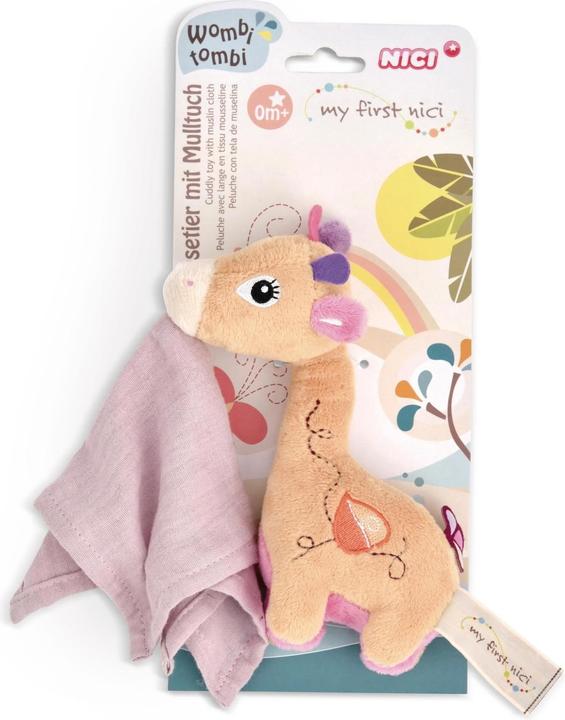 Produktbild NICI Stehendes Schmusetier Giraffe Sasuma mit Mulltuch 16 cm