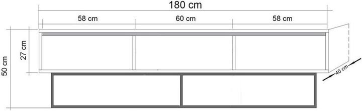 Actual product image Hanah Home Alaiya (180 x 40 x 50 cm)
