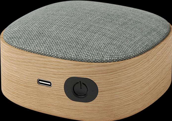 Actual product image SackIT Go Wood - Bluetooth Speaker - Natural Oak (8 h, Rechargeable battery operated)