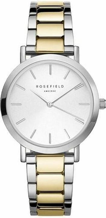 Produktbild Rosefield The Tribeca White Sunray Steel Silver Gold Duo TWSSG-T63 (Analoguhr)