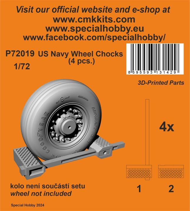 Produktbild CMK US Navy Wheel Chocks (4 pcs.)