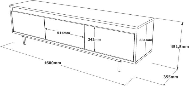 Image du produit Skye Decor Jensen (160 x 35.5 x 45.15 cm)